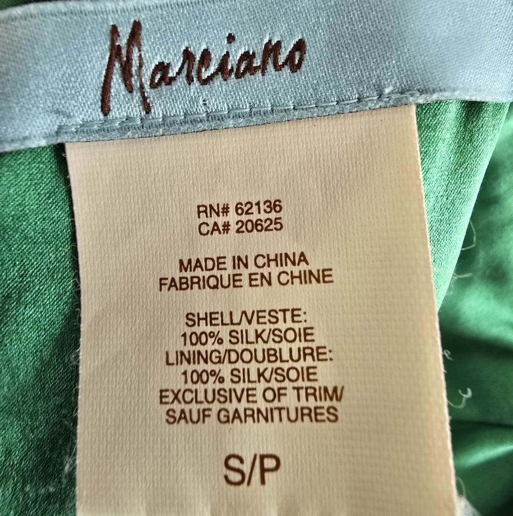 Vintage Marciano Silk Bubble Hem Mini Strappy Dress - Picture 11 of 12